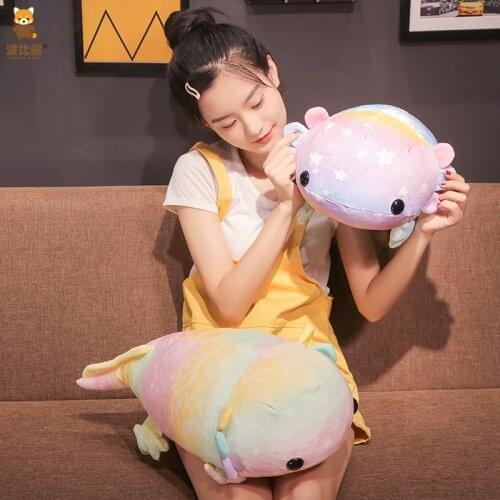 Axolotl Plush Doll Cotton Salamander Hexagon Dinosaur Giant Salamander Doll Plush Toy Grab Doll Kids Birthday Gift
