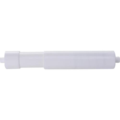 White Plastic Replacement Toilet Roll Holder Roller Spindle Spring