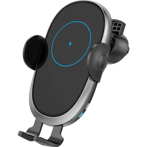 Wireless Charger Car Charging Pad Fast C6 High Efficiency Auto-Clamping Wireless Car Charger for Car Phone Holder Mount Charger