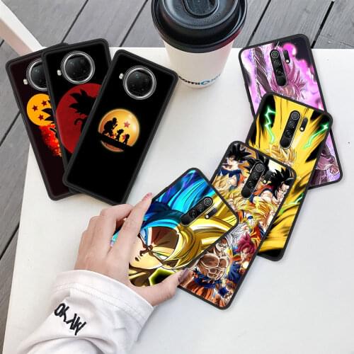 Case for Xiaomi Redmi Note 9S 9 8 Pro 7 8T 10 9C 9A 7A K40 Soft Back Luxury Design Phone Cover 8A Coque Son Gokus D-Dragon-Ball