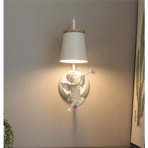 Kids bedroom angel Lamps wall fixture Lighting Modern Angel Wall Sconce Marriage Hallway Wall Lights Bedside Lamp home Wandlamp