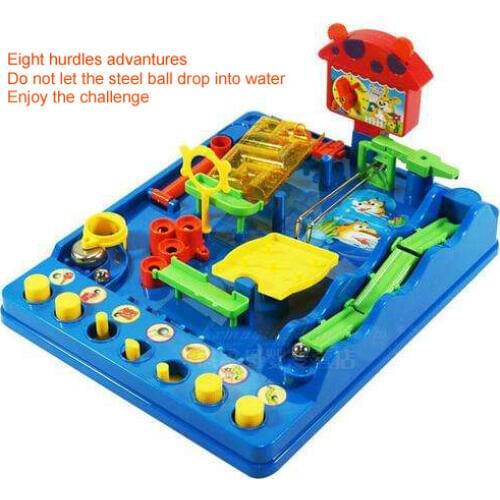 Sensory Integration Adventure 8 Hurdles Water Park Labyrinth Diy Children 's For Intellectual Puzzle Toys Pass Gifts 2021