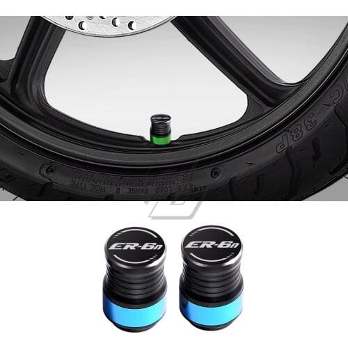For Kawasaki ER-6N ER6N CNC Aluminum Motorcycle Wheel Tire Valve caps cover CNC 5 color