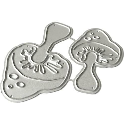 Mushrooms Metal Cutting Dies Stencil Scrapbooking DIY Album Stamp Paper Card Embossing Decor Craft E7CC