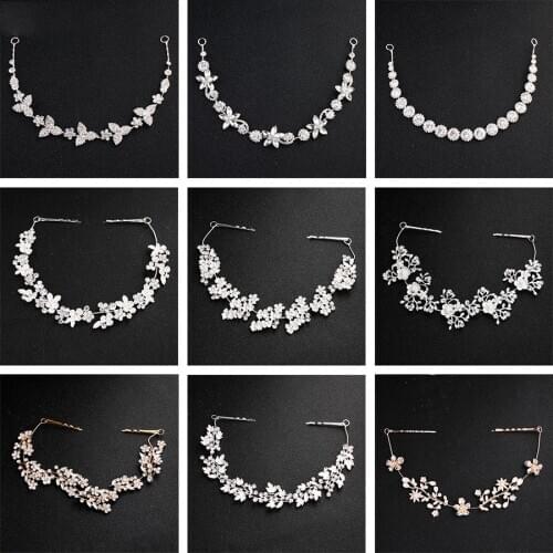 Hot Sale Crystal Headbands Bridal Tiaras Hairbands For Wedding Hair Accessories Party Women Hair Jewelry