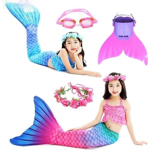 Girls Swimsuit The Little Mermaid Ariel Bikini Set Bathing Suit Party Swimsuit For Girls