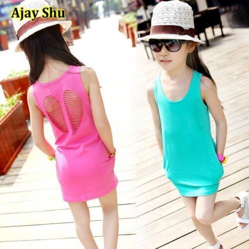 Summer style girl dress cotton baby dress hollow out girls clothing infant princess dress baby girl clothes kids dresses 3~11