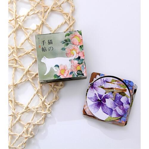 Cute Cat Decorative Sticker Set Diary Album Label Sticker DIY Scrapbooking Stationery Stickers Escolar