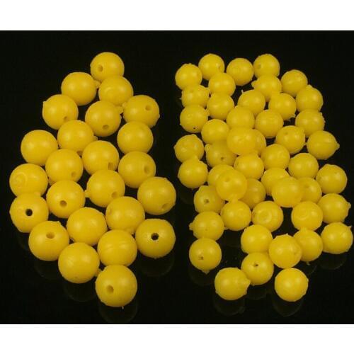MNFT 50Pcs Half Floating Water Round Soft Baits Good Corn Flavor Strong Elasticity Artificial Bait For Carp Crucian Fishing Lure