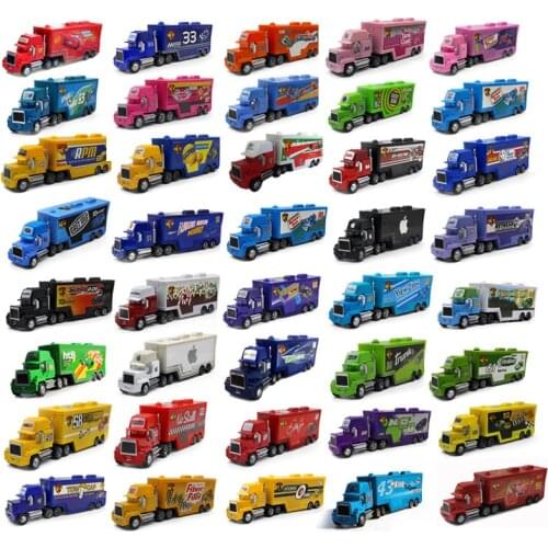 Disney Pixar Cars Lightning Mcqueen Jackson Storm Mack Uncle Truck 1:55 Diecast Model Alloy Car Model Toys For kid Birthday Gift