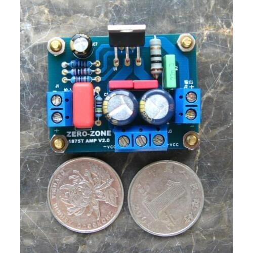 KYYSLB AC Double 9~25V 30W Mono LM1875 Home Audio Power Amplifier Board Finished Board 8 Ohm Speaker 30W Amplifier Board