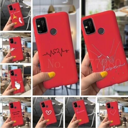 Cartoons Soft Silicone Case for Huawei Honor 9A Case Candy Color shockproof Back Cover For Honor 9 9A 9c GSM / HSPA / LTE 6.3