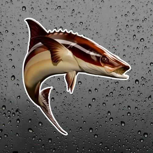 Three Ratels FTC-916 Cobia Fish Fishing Car Stickers Auto Decals 3d Car Styling Motorcycle Car Decal Accessories