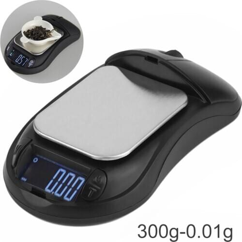 New 300g/0.01g Mini Mouse Digital Scale Weighing Gold Herbs Jewellery Scale High Precision Electronic Scale