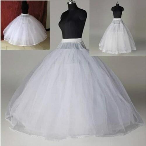 New Arrival White Tulle Petticoat Wedding Accessories Vestido Branco Underskirt Jupon Mariage Petticoat Woman