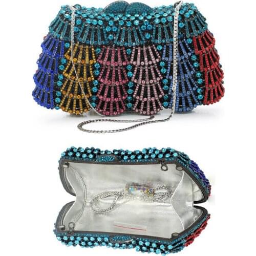 New XIYUAN Matchstick Full Diamond Clutch Women Evening Bags Best Sell Crystal LadyEvening Clutches High-End Party Dinner Bag