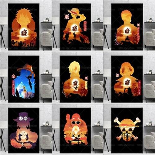 Japanese anime poster HD print canvas painting Nordic style modern home decoration murals and childrens room decoration paintin