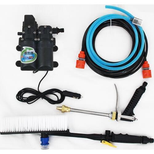 12V high pressure portable high-end storage box car washer 220V household car wash water gun intelligent double pump brush pump