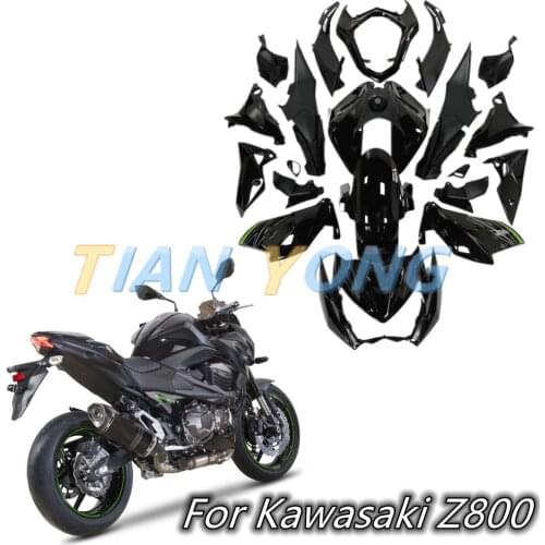 Motorcycle ABS Shell Injection For Kawasaki Z800 2013-2016 2013 2014 2015 2016 Racing Car Fairing accessories Bright black