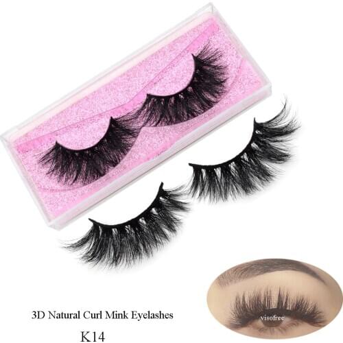 Visofree Beauty Fluffy Cross eyelashes 3D MINK Natural False Eyelashes Dramatic Handmade Eye Lashes Professional Makeup cilios