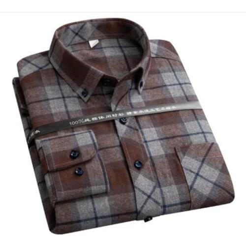 SALY BABY Mens Flannel Shirts