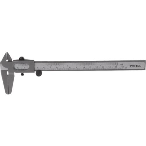 Vernier Caliper 6" 0-160mm Stainless Steel Metal Measuring Tool Gauge Micrometer