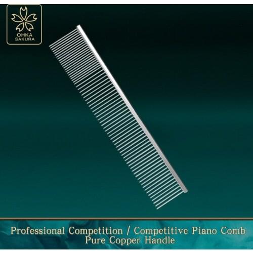 Beautician special piano comb silver MR-320 hairy cat and dog comb straight Teddy beauty comb floating hair for modeling