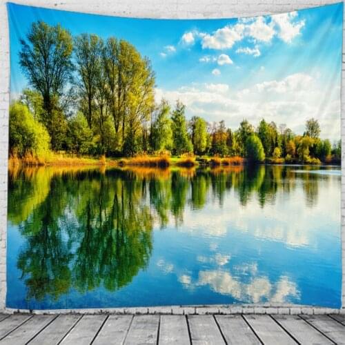 Unique Charming Scenery Wall Tapestry Hanging Flower Psychedelic Tapestry Wall Hanging Decor Halloween Deco