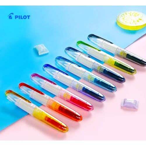 Japan PILOT Mini Calligraphy Brush Pen Practice Lettering Soft Pen 8 colors SPN-15KK