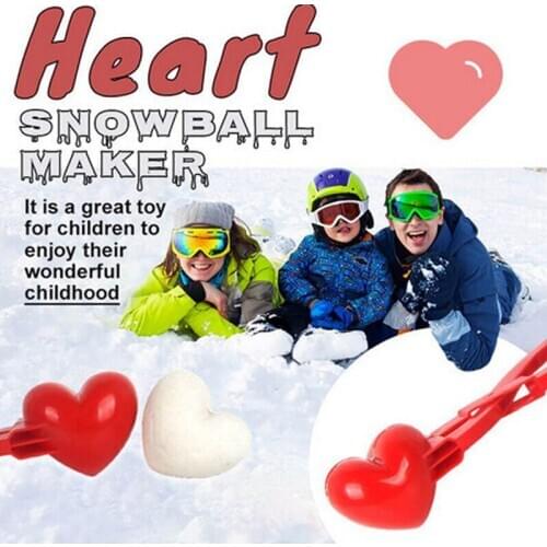 Winter Plastic Snowball Maker Outdoor Sand Snow Ball Mold Clip Kids Toys Fight Duck Snowman Clip Toy for Children TOYS