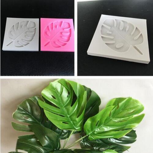 50pcs 3D tree leaf molds Sugarcraft Leavf silicone mold fondant cake decorating tools Leaves chocolate gumpaste mold