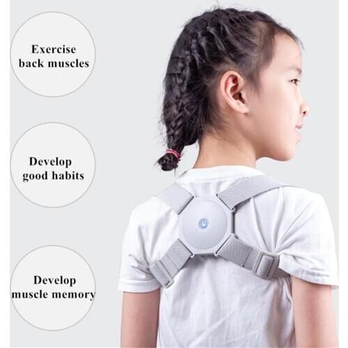 Auto-sensing Back Posture Corrector Improve Hunchback Shoulder Training Belt Humpback Correction Vibration Reminder Massager