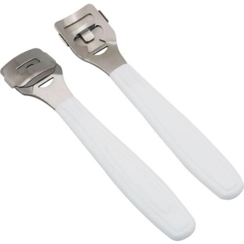 Foot Callus Shaver Heel Hard Skin Remover Hand Feet Pedicure Razor Tool Shavers Stainless Steel Handle 10 Blades Foot Care Tool