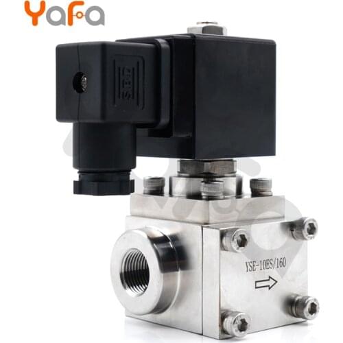 304 Stainless Steel High Pressure Car Wash Solenoid Valve 0~300 Bar NC Normally Closed Solenoid Valve 3/8"-1" NPT BSP 2 Way