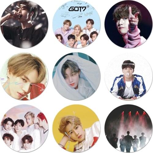 Got7 Kpop Mark Badge Brooch Pin Accessories For Clothes Backpack Decoration gift 58mm