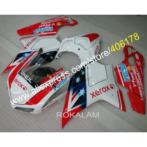 Customized ABS Fairing Kit For Ducati 1098 848 1198 2007-2011 Flag Body Motorcycle Fairings (Injection Molding)