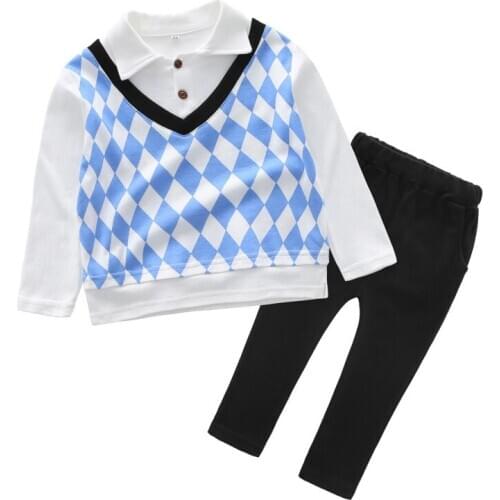 Brand Spring Autumn Kids Clothes Casual Boys Clothing Sets Conjunto Menino Handsome Boys Tracksuit Long Sleeve Boys Sets