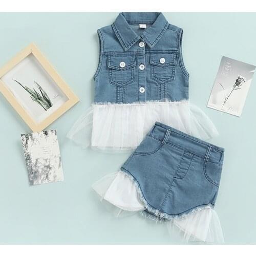 Toddler Kid Baby Girl off Shoulder Crop Top Skirts Ruffle Dress Outfit Clothes Set Summer Plaid Red Blue Infants Newborn Baby