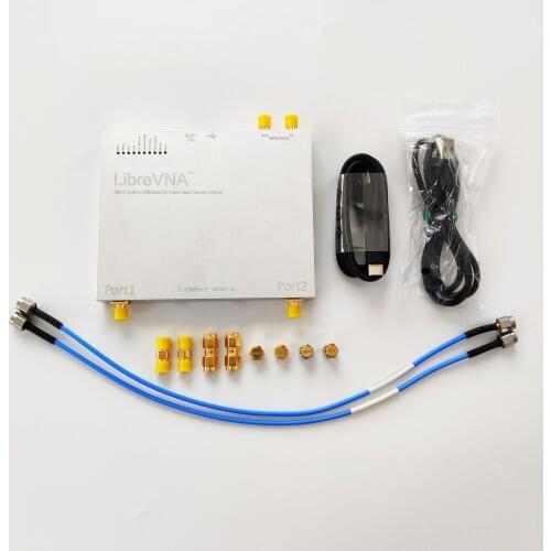 LibreVNA 100kHz - 6GHz USB Based Full 2-port Vector Network Analyzer 16Bit ADC With CNC aluminum shielded enclosure
