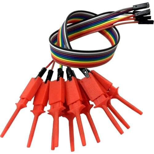 MagiDeal 10 Pieces Logic Analyzer Cable Probe Test Hook Clip Line - Choice of Colors