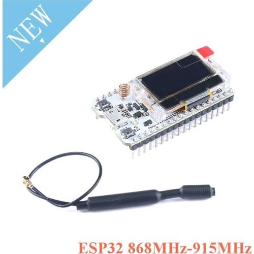 868MHz/915MHz LoRa ESP32 Oled Wifi SX1276 Module IOT with Antenna Electronic diy kit pcb New Version 2018 For Arduino