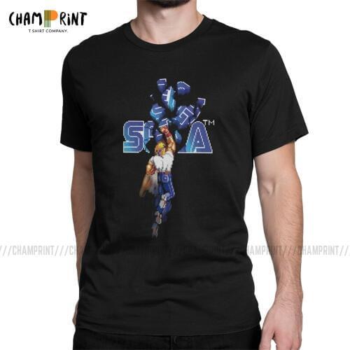 Enjoystick Streets Of Rage Men T Shirt Genesis Vintage Game Vintage Tees Short Sleeve Crewneck T-Shirt Cotton Gift Idea Clothes