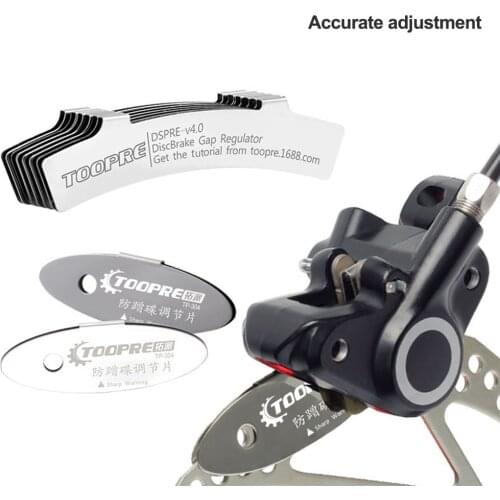 Stainless Steel Brake Pads Spacer MTB Disc Bike Repair Kit Rotor Alignment Adjusting Tool Mounting Assistant Antifriction Tool