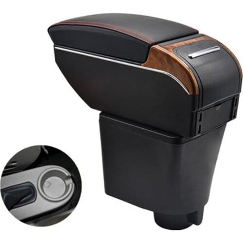 For Chevrolet LOVA Aveo Armrest box Interior Parts special Retrofit parts Car Armrest box Center Storage box with USB LED light