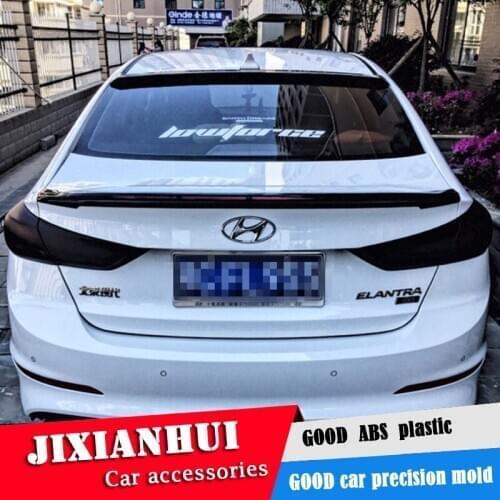 For Hyundai Elantra ROOF Spoiler 2016-2018 Elantra ROOF Spoiler DDYWC ABS plastic Material Car Rear Wing Color Rear Spoiler