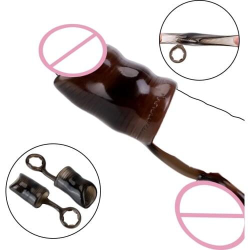 TPE Cock Ring Penis Ring Reusable Delay Ejaculation Foreskin Correction Male Masturbation Sex Toys for Man