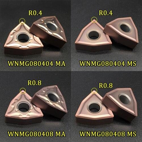 WNMG080404 WNMG080408 MA MS VP15TF High Quality External Turning Tool Carbide Inserts WNMG 080404 080408 CNC Lathe Cutter Tools