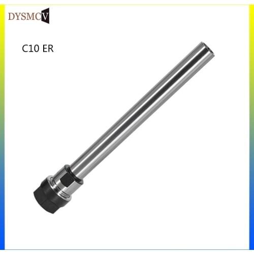 1PCS C10 ER8 ER11 C10 ER16 100L 150L 200L deep processing straight shank arbor 10mm extension rod collet chuck for CNC milling