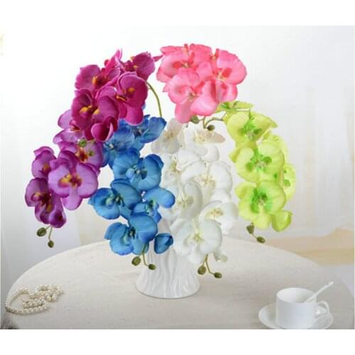 1pc Artificial Flower Phalaenopsis Latex Silicon Real Touch Big Orchid Orchidee For Wedding Home Flower Decoration