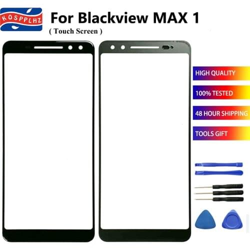 100% New Touch Panel For Blackview Max 1 Max1 Mobile Phone Outer Front Glass Touch Panel Repair Accessories
